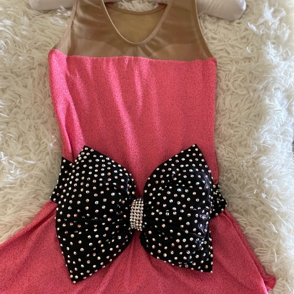 Modified ChloeNoel dress and custom made belt/bow w genuine swarovski crystals Kids